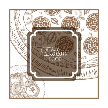 zarif victorian İtalyan gıda ile çerçeve