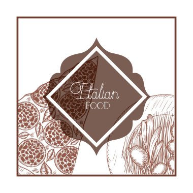 zarif victorian İtalyan gıda ile çerçeve