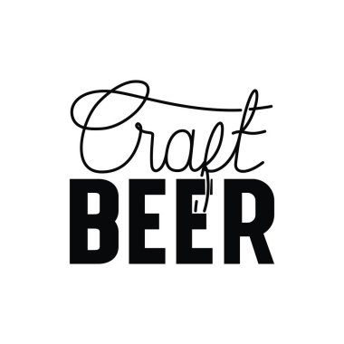 zanaat bira etiket izole simgesi