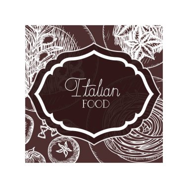 zarif victorian İtalyan gıda ile çerçeve