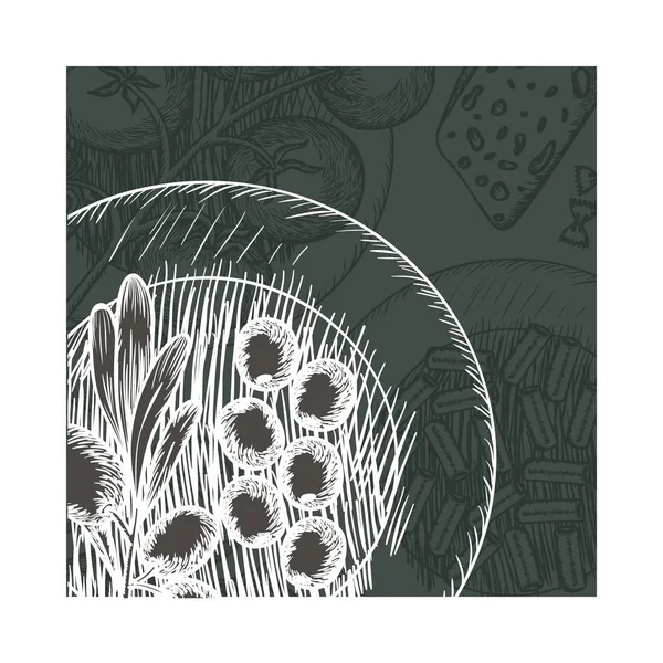 Gambar bunga zaitun ikon yang terisolasi - Stok Vektor