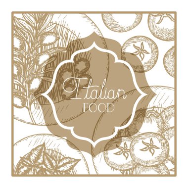 zarif victorian İtalyan gıda ile çerçeve