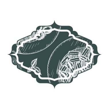 zarif victorian İtalyan gıda ile çerçeve