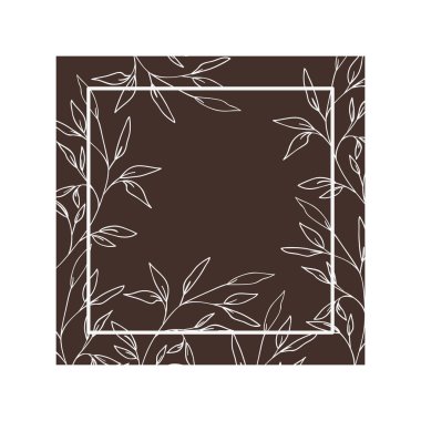 çiçek desen ve izole simgesi yapraklar