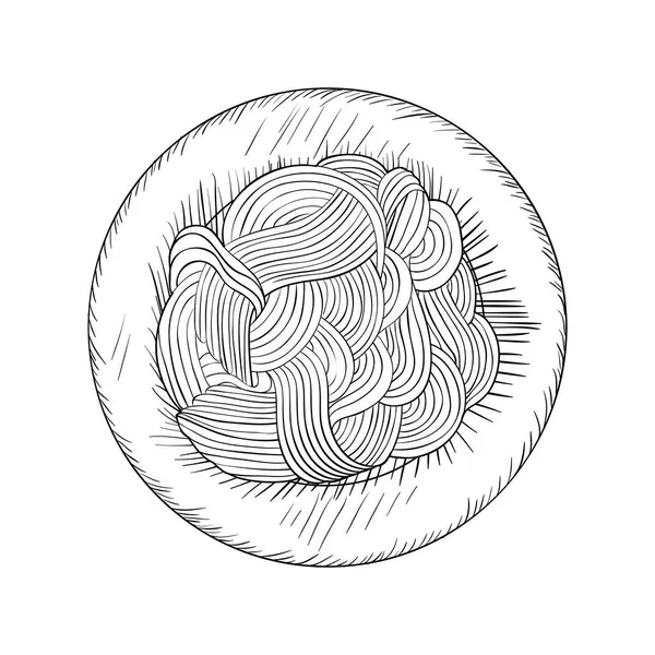 Heerlijke pasta Italiaanse geïsoleerde pictogram — Stockvector