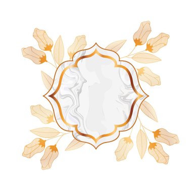 zarif çerçeve Victoria izole simgesi