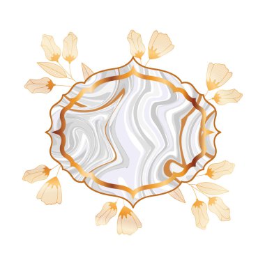 zarif çerçeve Victoria izole simgesi