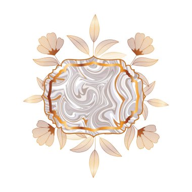 zarif çerçeve Victoria izole simgesi