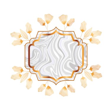 zarif çerçeve Victoria izole simgesi