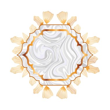 zarif çerçeve Victoria izole simgesi