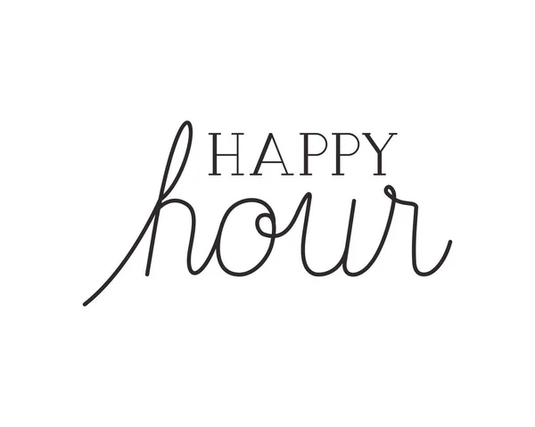 Icône étiquette happy hour — Image vectorielle