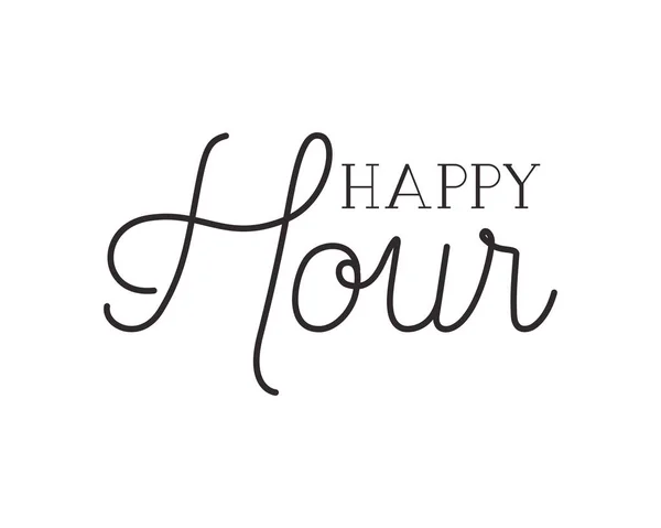 Icône étiquette happy hour — Image vectorielle