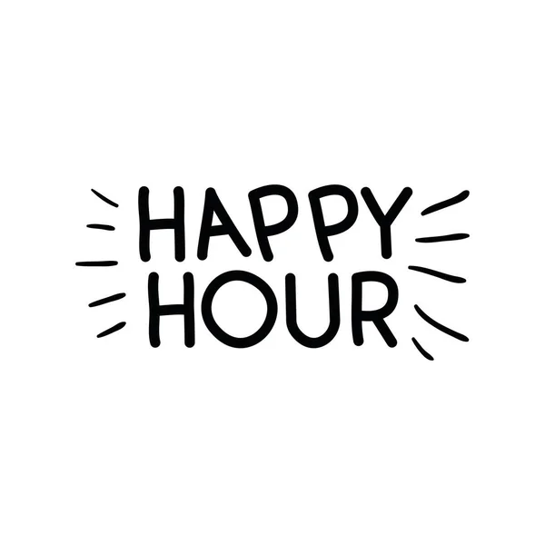 Icône étiquette happy hour — Image vectorielle