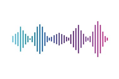 ses dalgası izole simgesi