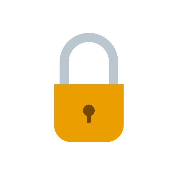 изолированный значок замка безопасности
