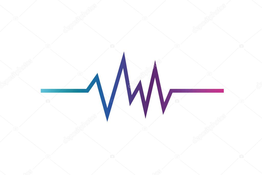 sound wave isolated icon