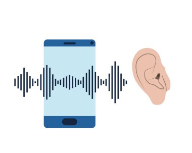 ses dalgası ve akıllı telefon ile kulak