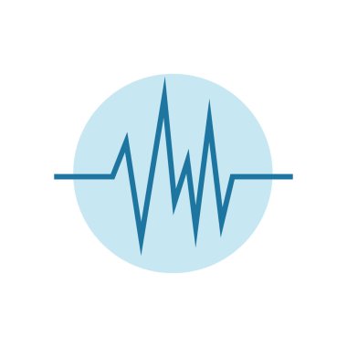 ses dalgası izole simgesi