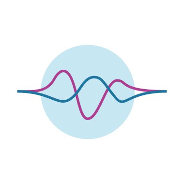 ses dalgası izole simgesi