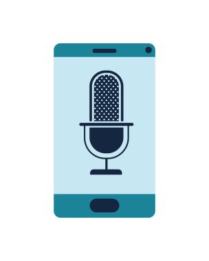 ses asistanı simgesi ile akıllı telefon