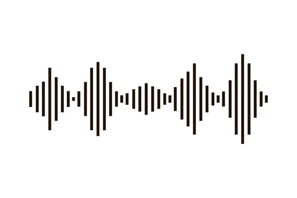 Εικονίδιο απομονωμένου ήχου κύματος — Διανυσματικό Αρχείο
