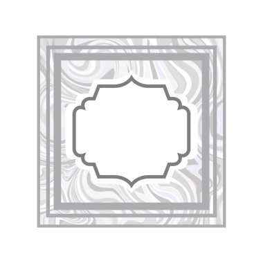 zarif çerçeve Victoria izole simgesi