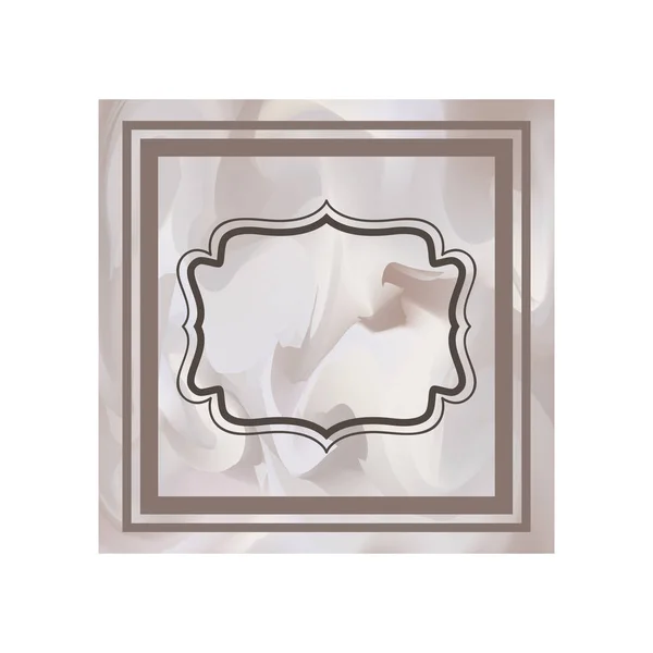 Elegante marco victoriano aislado icono — Vector de stock