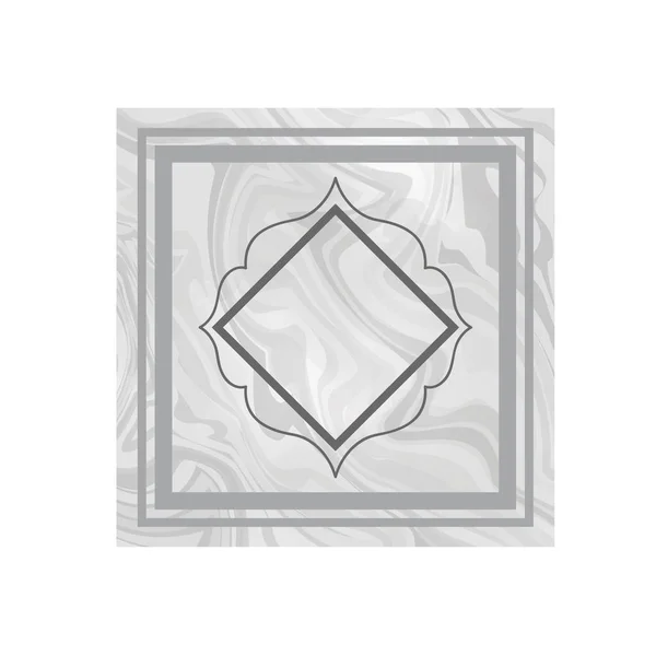 Elegante marco victoriano aislado icono — Vector de stock