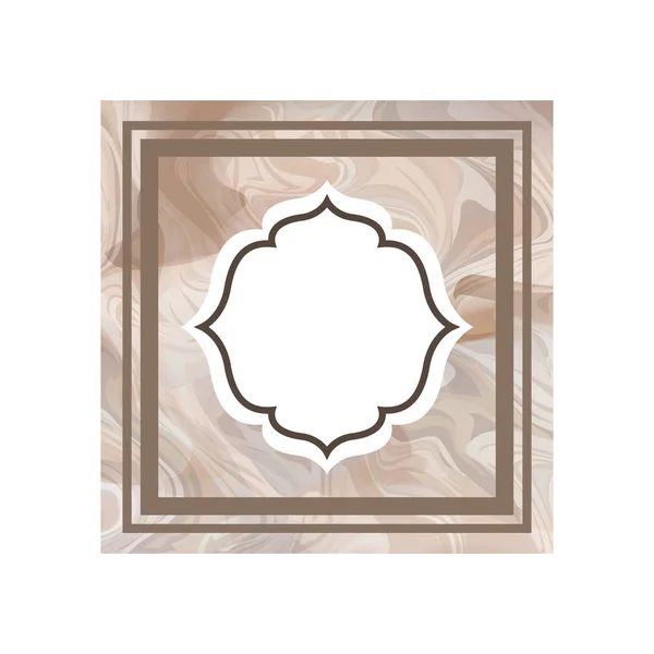 Elegante frame Victoriaanse geïsoleerde pictogram — Stockvector