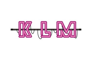 alfabe ışık izole simge