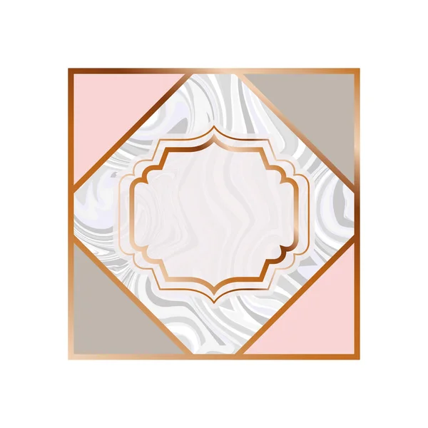 Карточка с символом мраморной текстуры — стоковый вектор