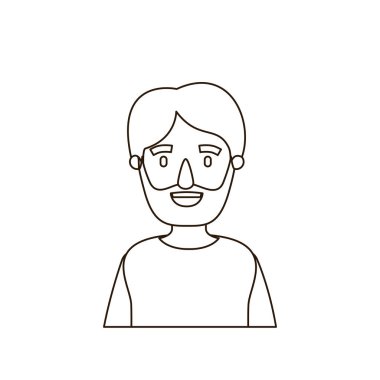 adam sakal kontur kroki yarım vücut