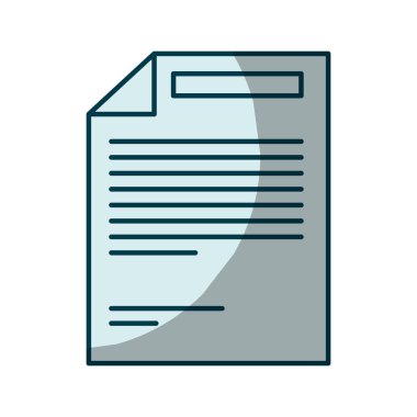 metin ile kağıt levha Mavi gölgelendirme silüeti