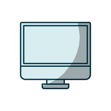 Mavi gölgelendirme siluet lcd ekran