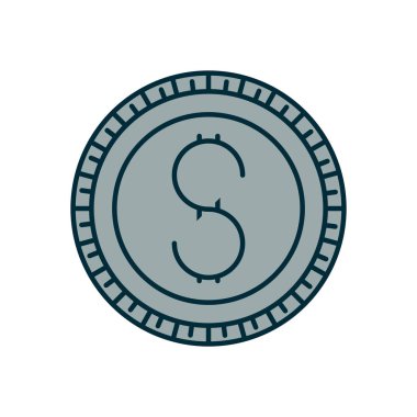 jeton simge Mavi gölgelendirme