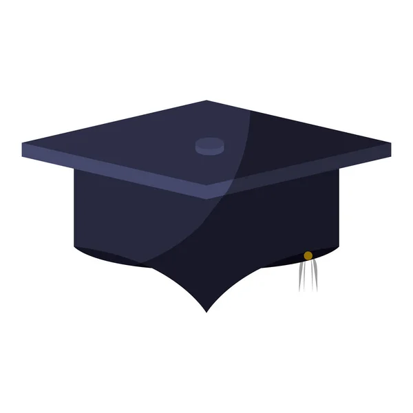 Tapa de graduación de imagen de sombreado colorido realista — Vector de stock