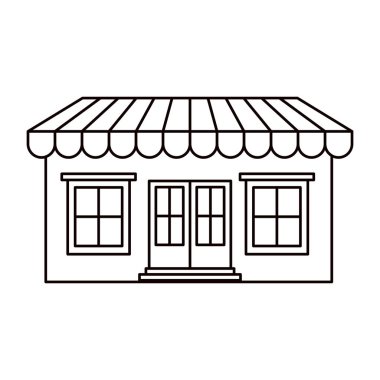 Tenteli deposunun tek renkli siluet