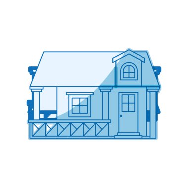 mavi gölgeleme cephe ev korkuluk ve tavan