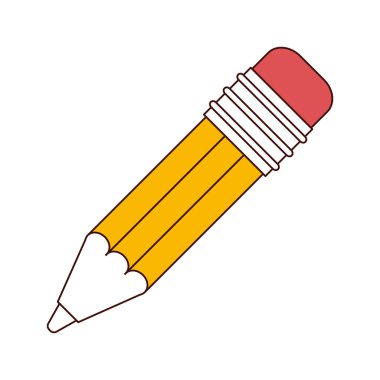 silgi ile kalem siluet renk bölümleri