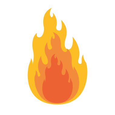 çekim içinde alev ile beyaz arka plan