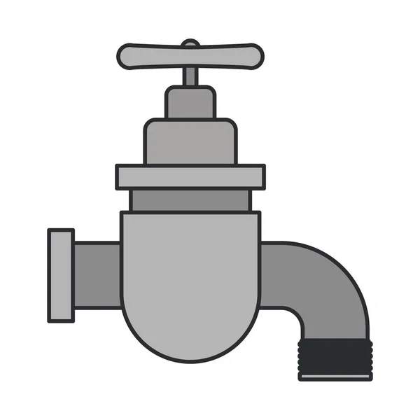 Imagem colorida do ícone da torneira — Vetor de Stock