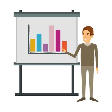 saç stili yan saçak yapma sunumu ile resmi kıyafetler işadamı beyaz arka plan