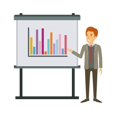 Beyaz arka plan ile işadamı kravat yapım tanıtımı ile resmi elbiseli