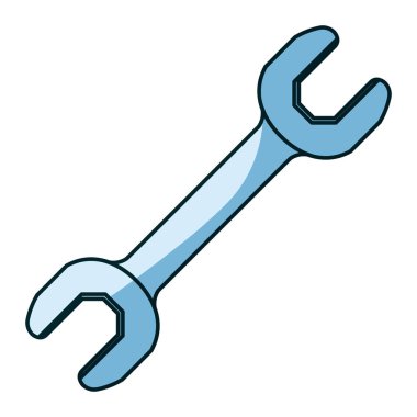 anahtar aracı Mavi gölgelendirme siluet