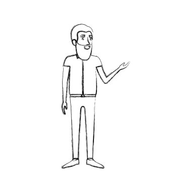 resmi kıyafetler uzun sakal ayakta adam bulanık siluet