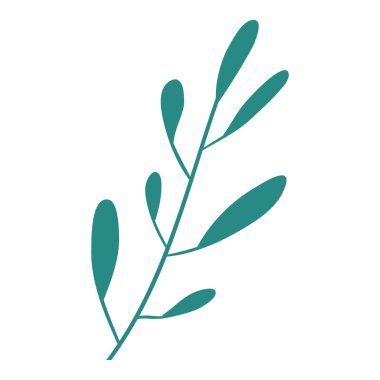 çeşitli sonuçları ile el çizim renk yaprak yeşil