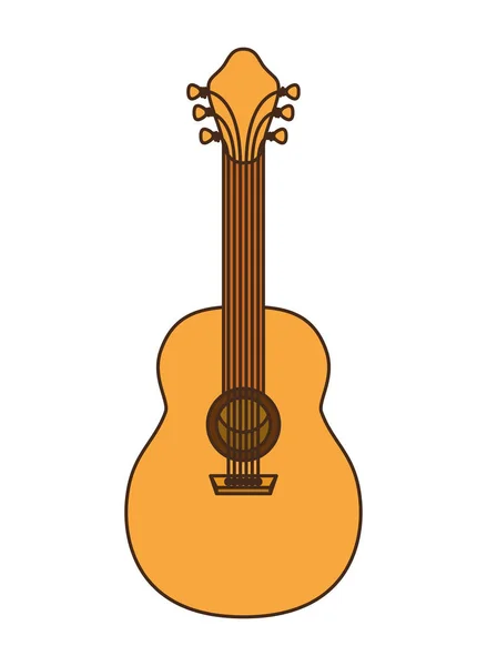Ícone isolado guitarra mexicana — Vetor de Stock