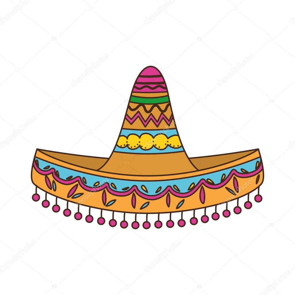 mexican hat isolated icon