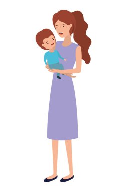 Bebek avatar karakter kadınla