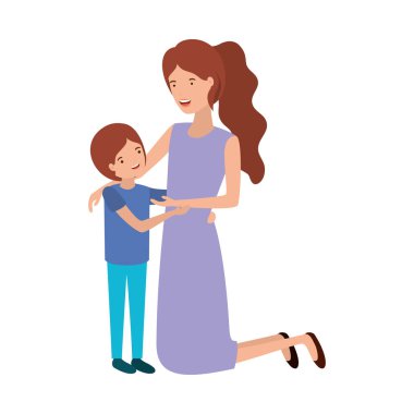 Oğlum avatar karakter kadınla